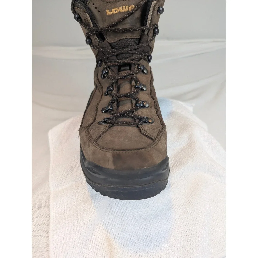 Lowa Renegade GTX Mid Mens Hiking Boots Brown Gore-Tex Vibram Sz 12 510943-0455